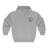 PBST Shield Zip Hoodie — Vintage Dog Emblem Full‑Zip Sweatshirt