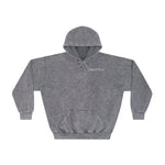 Unisex Mineral Wash Hoodie (Checkered Back)