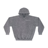 Unisex Mineral Wash Hoodie (Checkered Back)