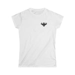 Women's Softstyle White and Black Tee