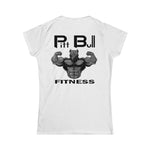 Women's Softstyle White and Black Tee